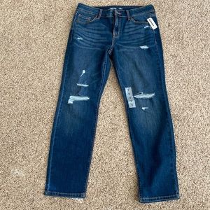 Old Navy Power Slim Straight Leg Denim 8 short